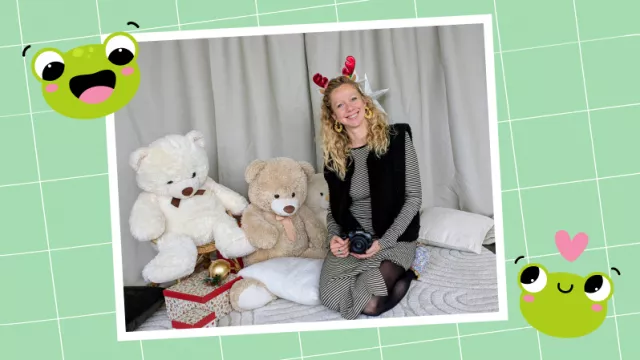 lou chevallier à la crèche pomme de Rainette 