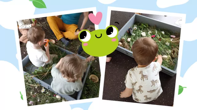 atelier nature à la crèche